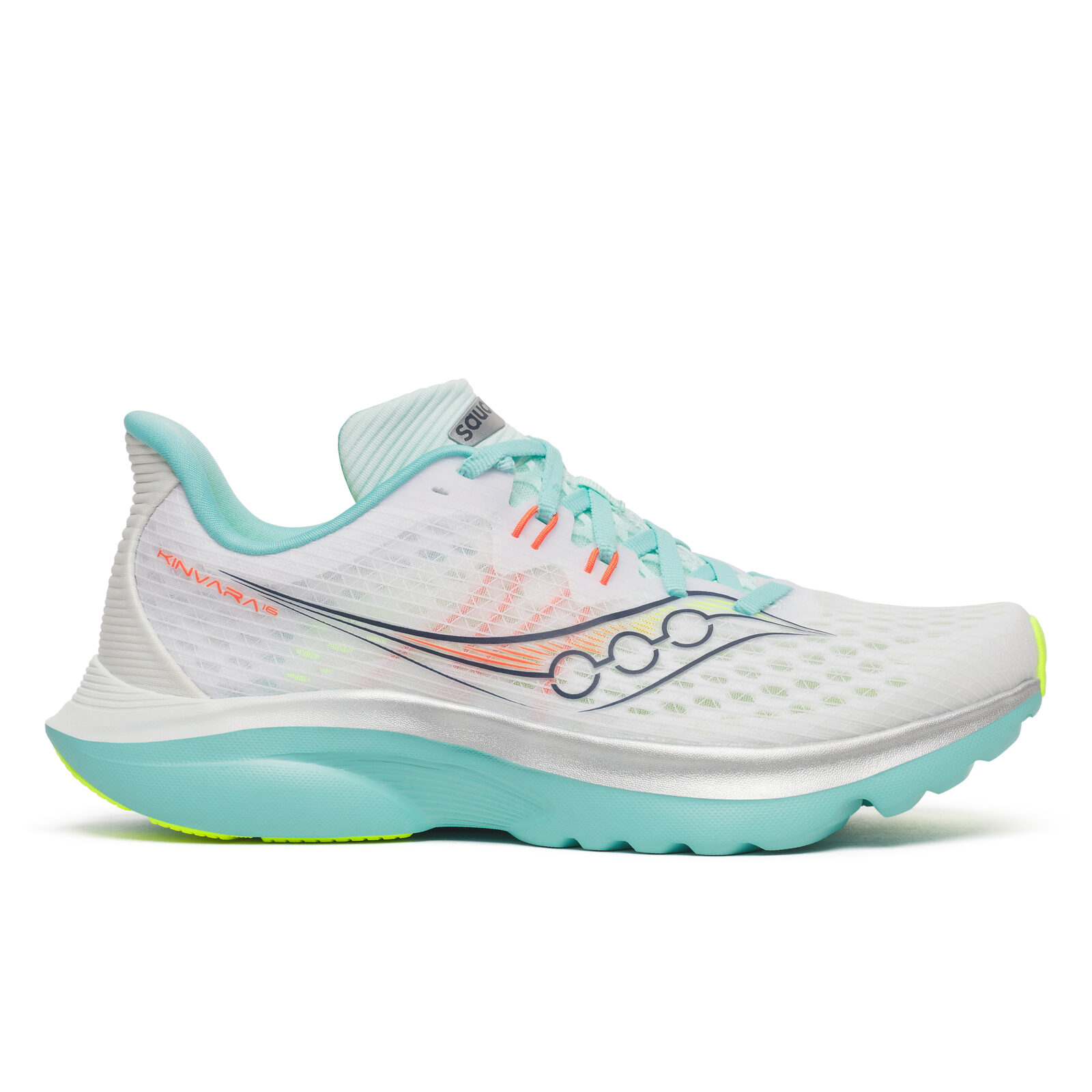 KINVARA 16 WHITE/AQUA | MUJER